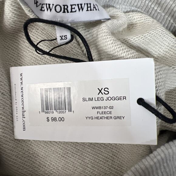 WEWOREWHAT Women's Slim Leg Joggers Heather Gray XS Stretch Comfy Pants Pockets - Picture 6 of 11
